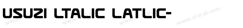 usuzi ltalic latlic字体转换
